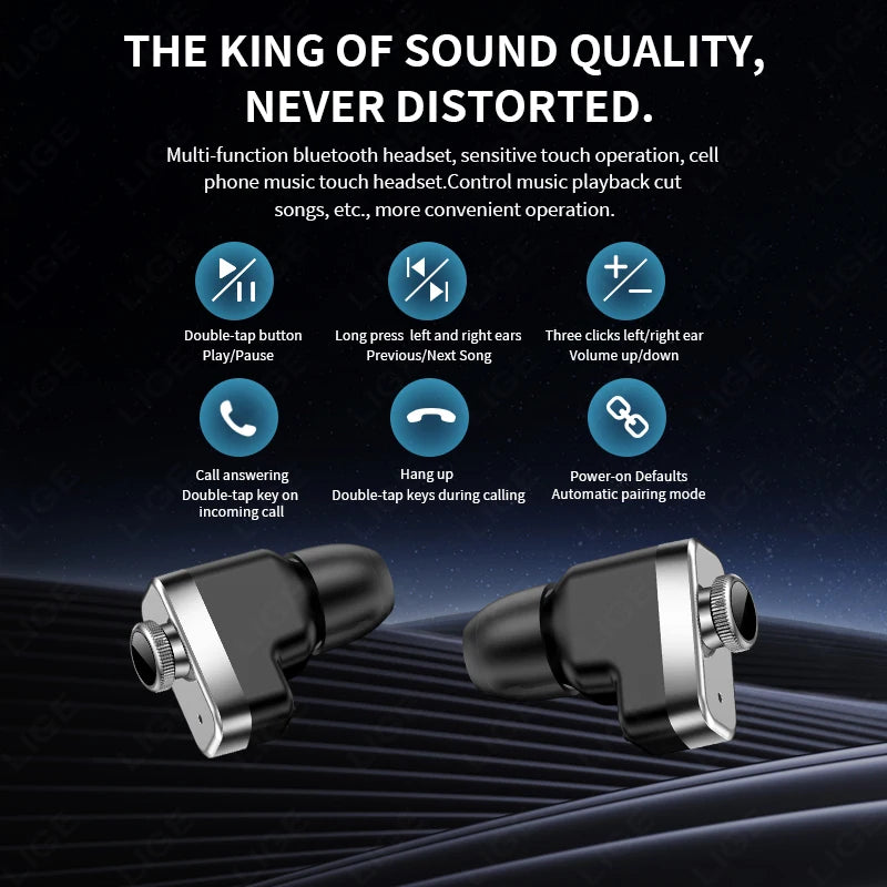 New T95 Smart Watch TWS 2-in-1 Bluetooth Headset Earphones with Built-in Speaker HIFI 9D Sound Quality Health Sports Monitoring