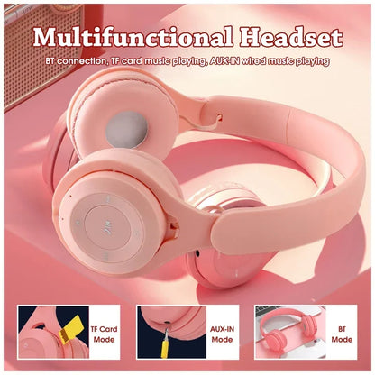Hifi Sound Bluetooth Headphones Wireless Over-Ear Headsets with Microphone Noise Reduction Comfortable for Travel And Home Use