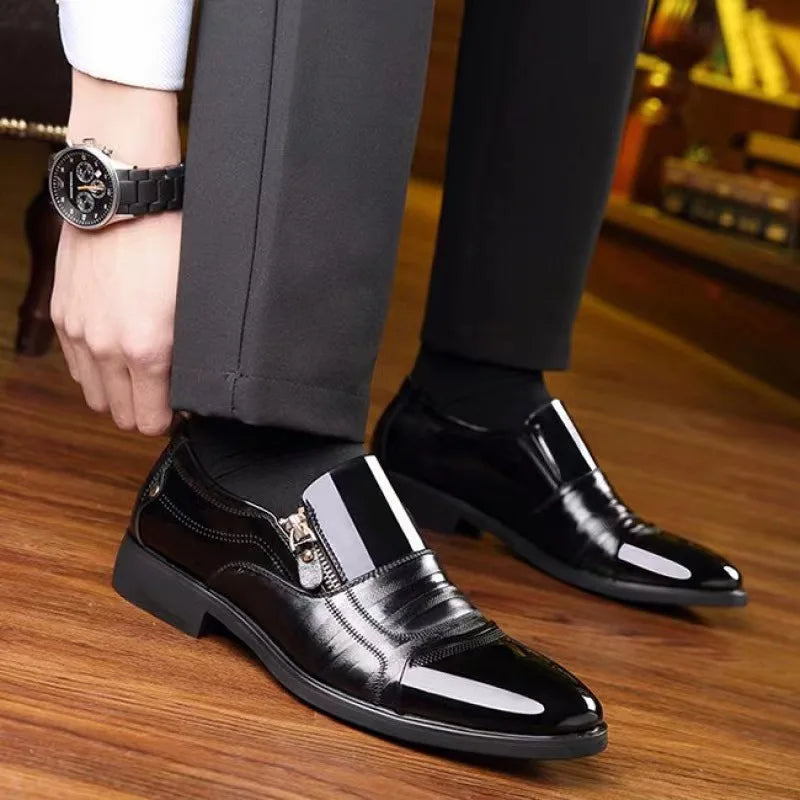 Shoes for Men Shoes Leather Shoes Business Dress Shoes All-Match Casual Shock-Absorbing Wear-Resistant Footwear Chaussure Homme