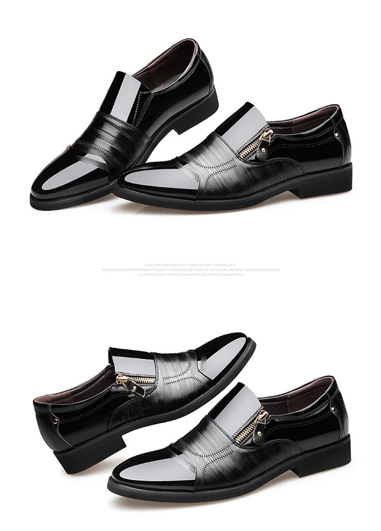 Shoes for Men Shoes Leather Shoes Business Dress Shoes All-Match Casual Shock-Absorbing Wear-Resistant Footwear Chaussure Homme