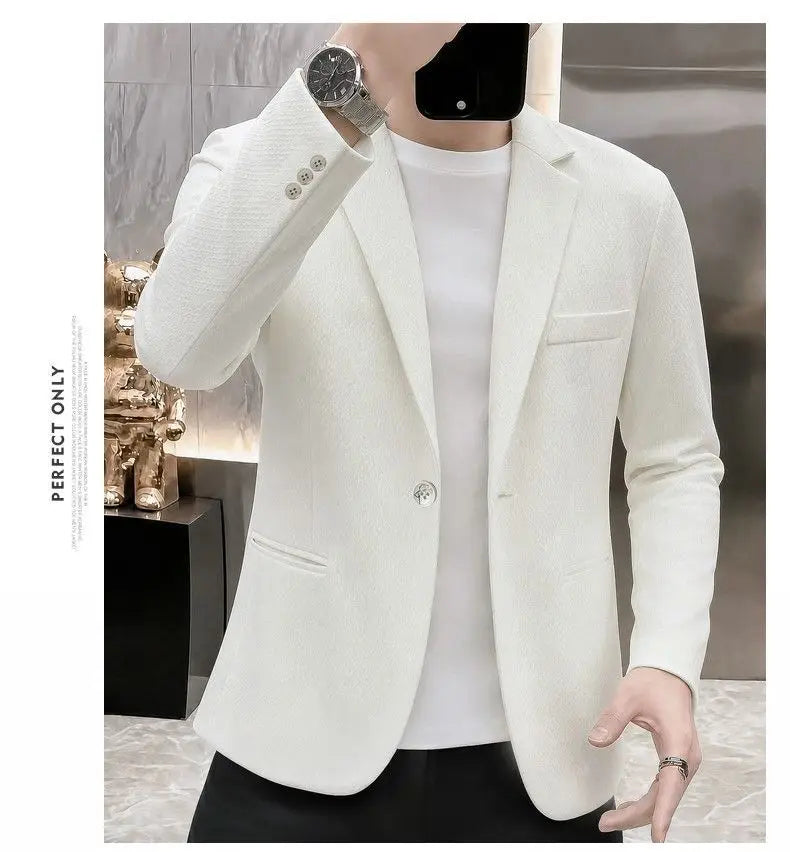 Blazer, Men, Fashionable, for Weddings, for Casual Wear, for Hosting, Slim-fit, Gentlemanly, for Banquets, for Business. Blazer