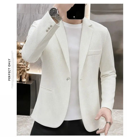 Blazer, Men, Fashionable, for Weddings, for Casual Wear, for Hosting, Slim-fit, Gentlemanly, for Banquets, for Business. Blazer