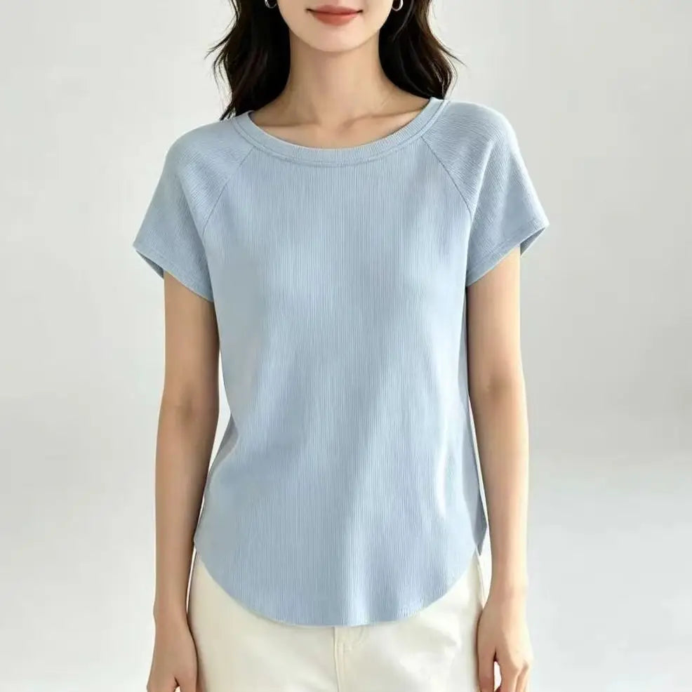 Yoga Clothes for Women 2026 New Style Tops, Lazy Style Summer Nude-Feel Yoga Clothes, Loose Fit, Cover-Up, Suitable for Outdoor Running and Sports