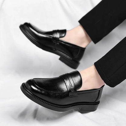 Male Shoes High Quality Fashion Men Business Shoes Italian Handmade Shoes Genuine Leather Loafers Slip-ons Men Casual Footwear