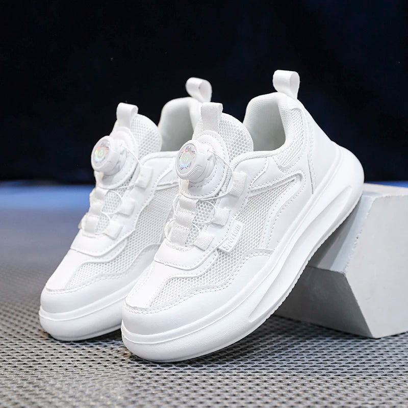 Kids White Shoes Girls Boys For School Casual Sport Shoes Sneakers Toddler Summer Breathable Soft Soles Lightweight