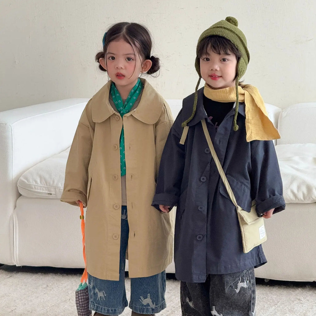 Children Clothe Skids Denim Pants Loose Boys Girls Autumn 2026 New Casual Fashionable Kids Loose Casual Wide-leg Pants