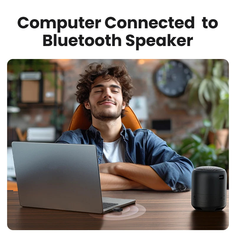 USB Bluetooth Adapter, Bluetooth 6.0 Dongle for PC Windows 11/10/8.1, Receiver &amp; Transmitter for Keyboard/Mouse