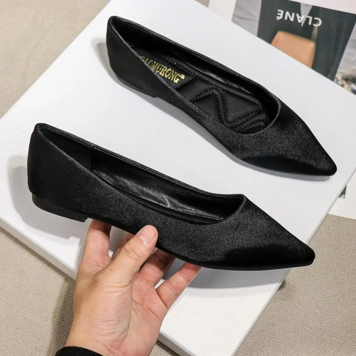 Ladies Footwear Low Heel Elegant Office Non Slip Women&
