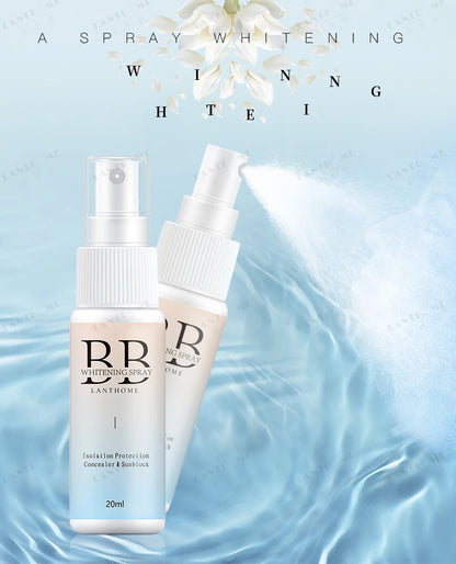 BB Whitening Spray, Skin Brightening Moisturizing BB Cream for Women, Face Foundation Nourishing Skin Care Beauty Cosmetics