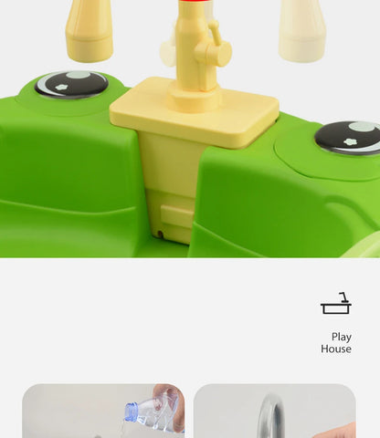 Kids Kitchen Sink Toys Simulation Electric Dishwasher Mini Kitchen Food Pretend Play House Toy Set Children Role Play Girl Toys