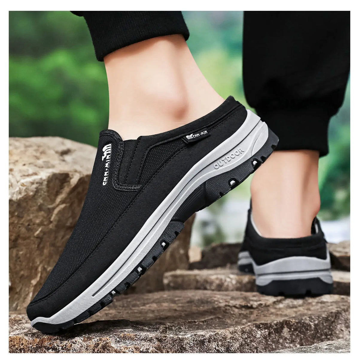 Men's Shoes 2026 Spring New Versatile Casual Half Top Single Shoes Comfortable, Breathable, Odorous Foot Size 39-47