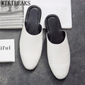 Half Shoes For Men Coiffeur Designer Shoes Men Italian Fashion Mens Shoes Casual Leather Mule Masculino Brand Tenis Masculino