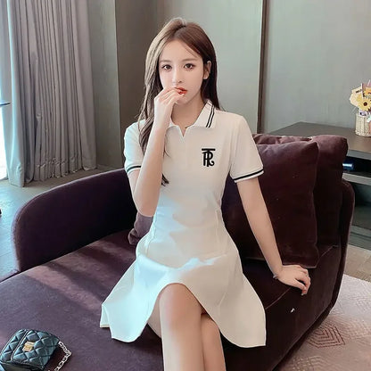 White Clothes Black Mini Dresses For Women 2025 Woman Dress Short Hot Fashion X Cotton Vintage Outfits Offer Trend Popular Sale