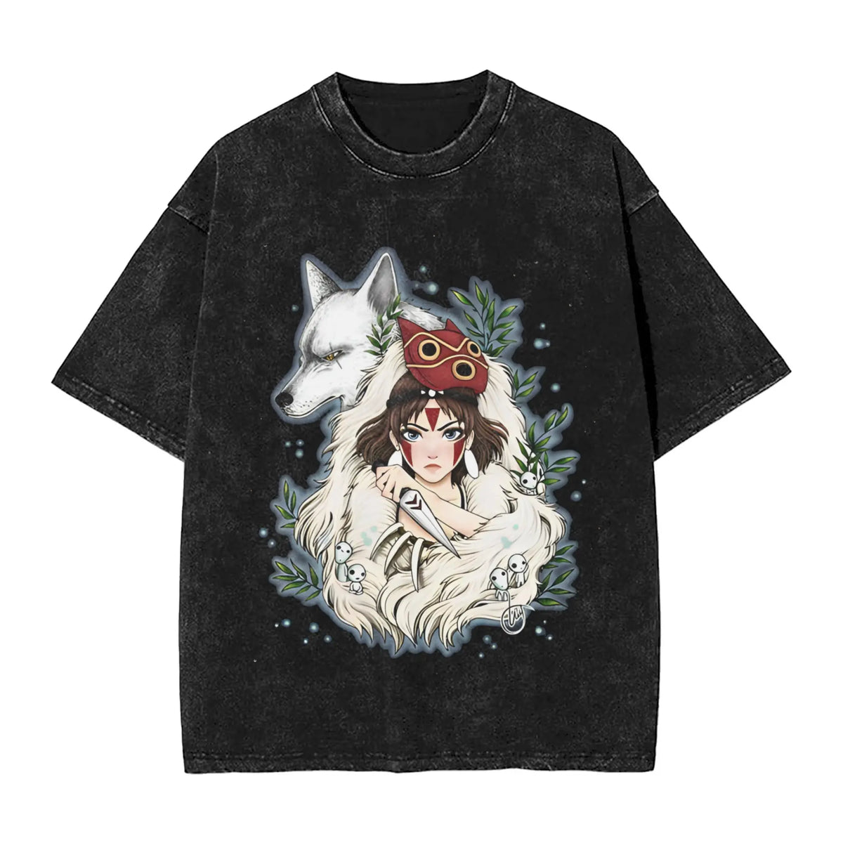 Men P Princes M Mononoked T Shirts Clothes Summer Streetwear Short Sleeves T-Shirt O Neck Hipster Loose Tee Shirt Wholesale