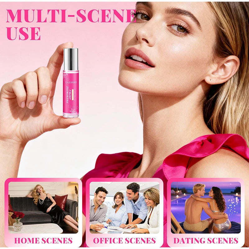 Pheromones Perfume For Women To Attract Men,Long Lasting Roll On Scent,Fruity Floral Eau De Parfum,Jasmine/Violet/Musk Fragrance
