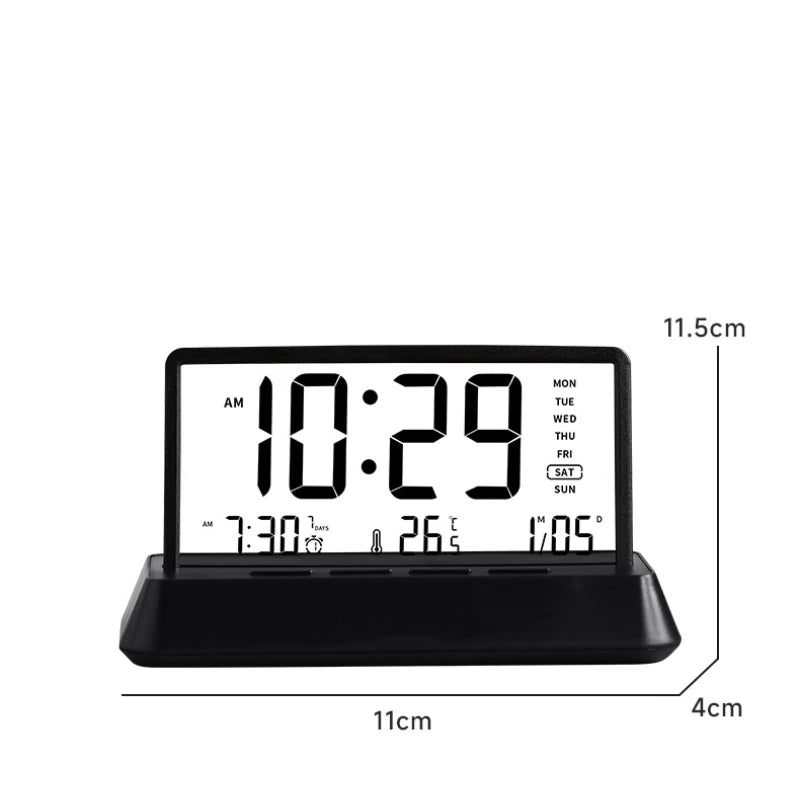 Electronic Clock New Ornaments Desktop Creative Digital Alarm Clock Living Room Calendar High-end Home Decoration