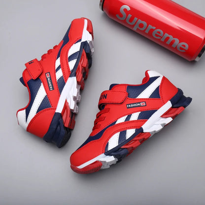 Kids Fashion Sneakers Outdoor Sport Boys Tennis  Comfort Leather Running Shoes Lightweight  Children&