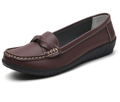 Woman Shoes 2025 New Soft Leather Flat Shoes Women&