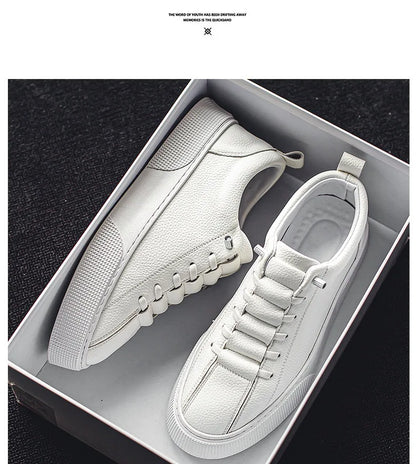 Sneakers for Men  Fashion Casual Lace Up Round Toe Flat White mens Running Sport Shoes Zapatillas Deportivas Hombre