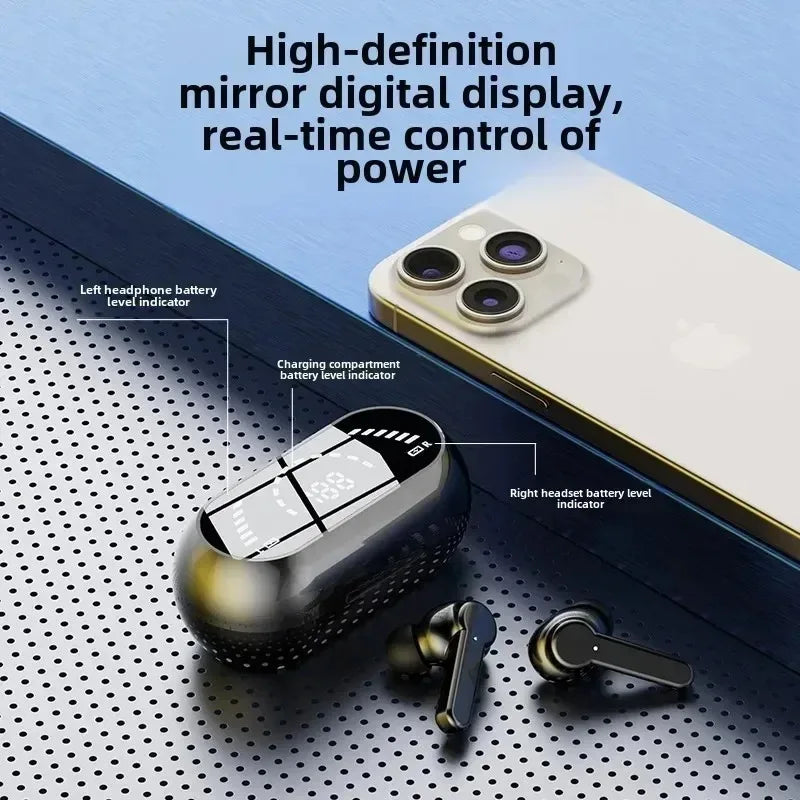 Bluetooth 5.4 Wireless Earbuds Touch Control Sport Gaming Headphones Deep Bass Noise Reduction Universal for All Smartphones