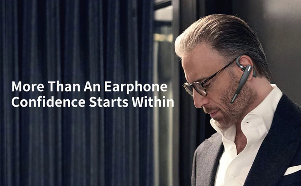 Wireless Bluetooth Headphones With Microphon Earphone ENC Noise Cancelling Handsfree Talking Headset Busines Auriculares Driving