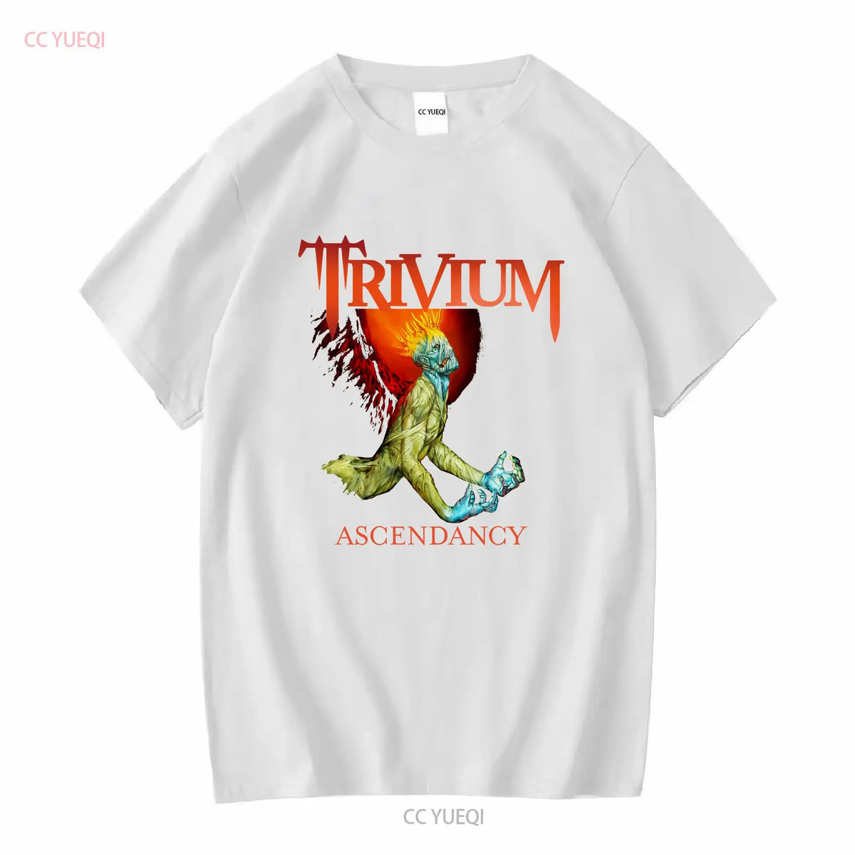 Vintage Trivium Ascendancy Men T shirt Black  All Sizes vintage Washed fashion Stylish Slightly Breathable graphic streetwear