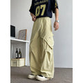 2026 Trendy Retro Wide-Leg Cargo Pants for Men- High Waist Utility Streetwear, Comfortable & Stylish Casual Fashion Pants M-8XL