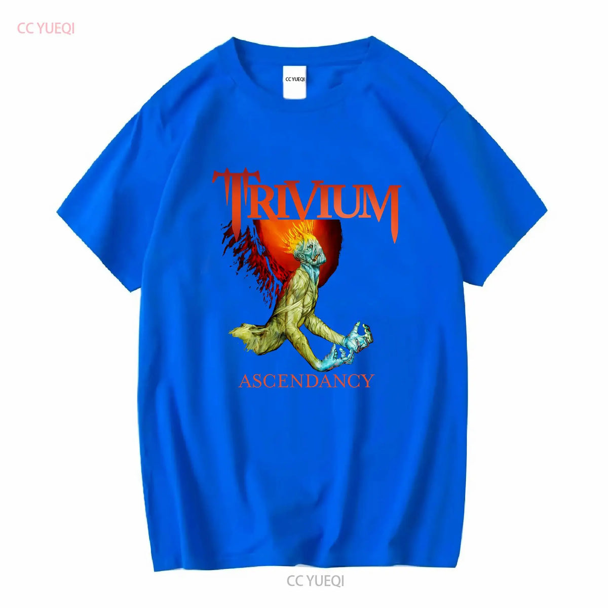 Vintage Trivium Ascendancy Men T shirt Black  All Sizes vintage Washed fashion Stylish Slightly Breathable graphic streetwear