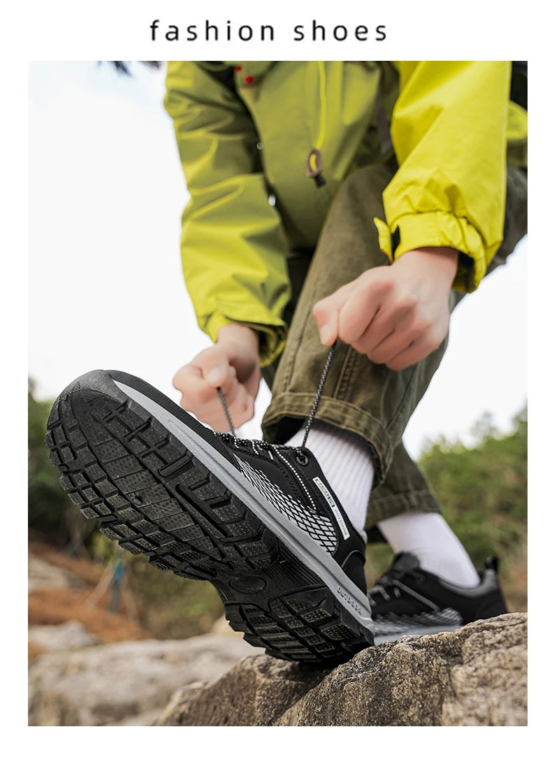 Men's Shoes Are Comfortable, Shock-Absorbing, anti Slip, Wear-Resistant, Breathable, and lightweight. They Are Suitable for Outd
