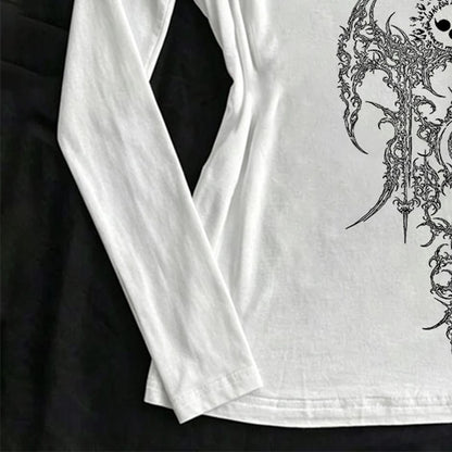 Woman Clothes for Women 2000s Clothes Y2k Tops Crop Top Women Shoujo Girl Style Kawaii Graphic T Shirts Gothic Kpop Harajuku Emo