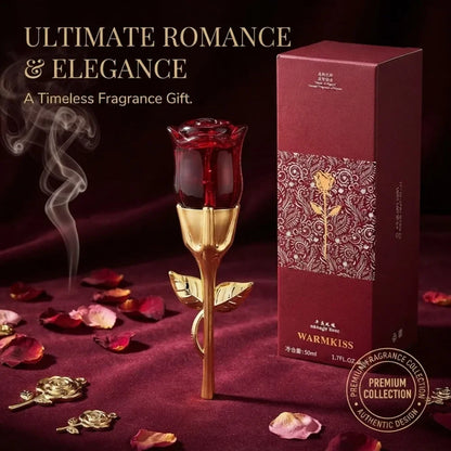 50ml Women EDP Perfume Midnight Rose Long Last Elegant Floral Fragrance Creative Red Rose Shaped Bottle Lady Romantic Gift