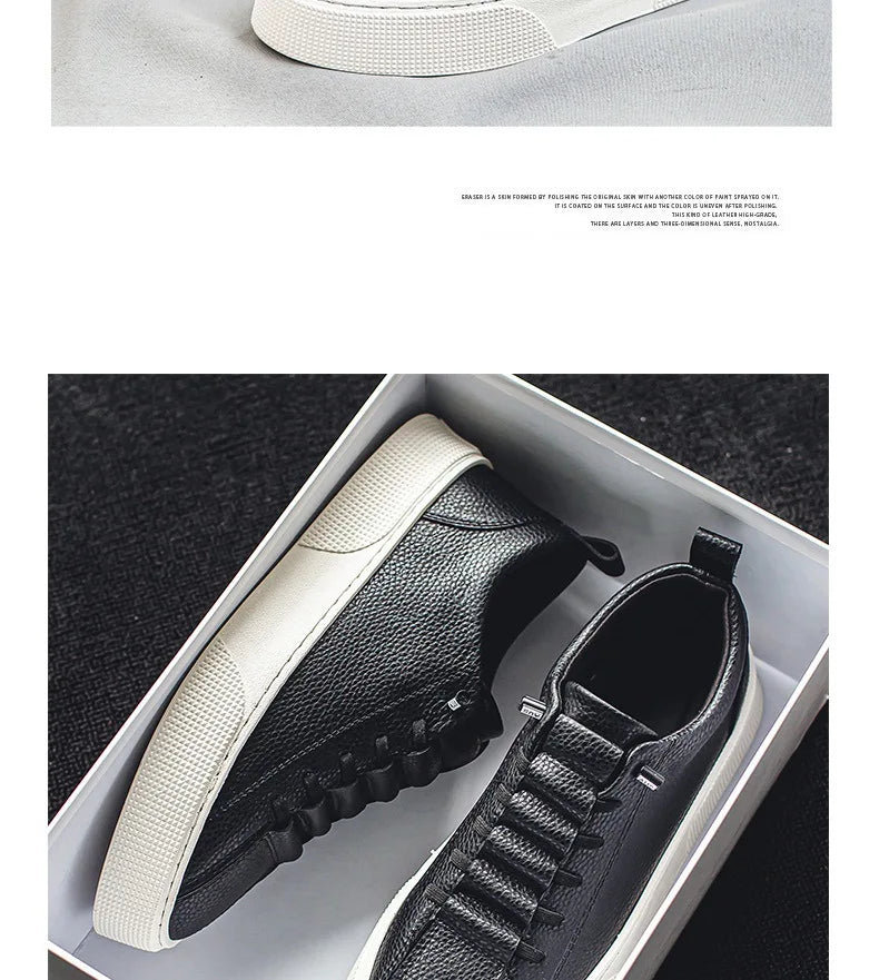 Sneakers for Men  Fashion Casual Lace Up Round Toe Flat White mens Running Sport Shoes Zapatillas Deportivas Hombre