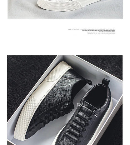 Sneakers for Men  Fashion Casual Lace Up Round Toe Flat White mens Running Sport Shoes Zapatillas Deportivas Hombre