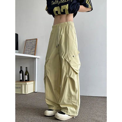 2026 Trendy Retro Wide-Leg Cargo Pants for Men- High Waist Utility Streetwear, Comfortable &amp; Stylish Casual Fashion Pants M-8XL