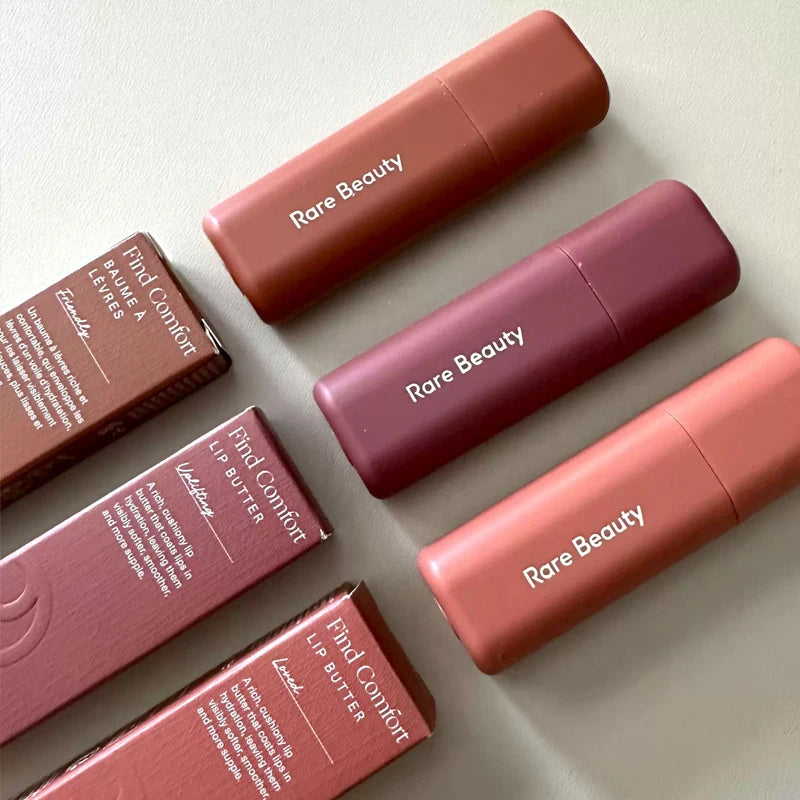 Rare Beauty Lip Gloss Butter Lip Balm Smoothing Lipstick Lasting Lubrication Portable Women Daily Care Makeup Moisturizer Blush